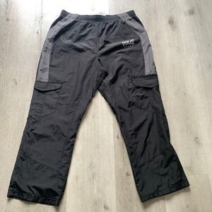 Everlast Men's Black & Gray Lightweight Cargo Track Pants, Size XL gym sport